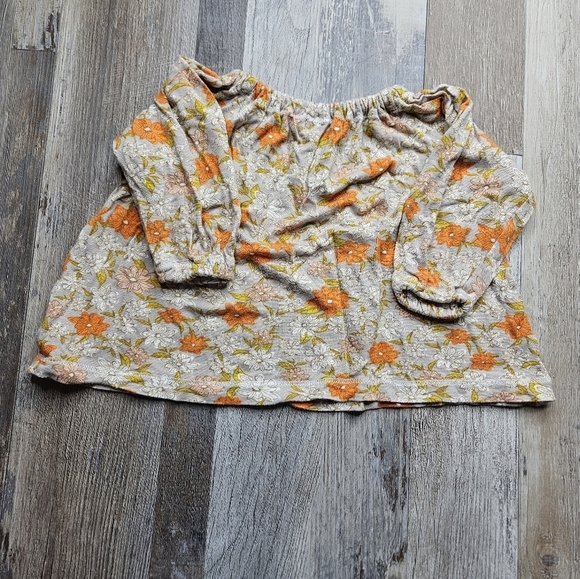 Milkbarn Floral Tunic Dress 3-6 months Gray Bamboo - Picture 3 of 4